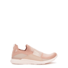 Apl Athletic Propulsion Labs Techloom Bliss Mesh And Neoprene Slip-on Sneakers In Pink