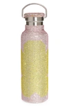 Collina Strada Crystal Embellished Insulated Water Bottle In Yellow Flower