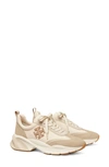 Tory Burch Leather Good Luck Trainer Sneaker In White
