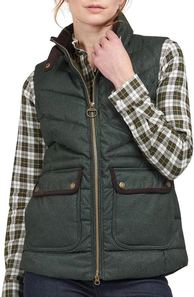 Barbour Whernside Puffer Vest In Olive