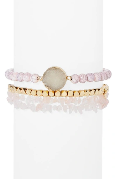 Baublebar Marissa Set Of Two Bracelets In Light Pink