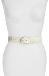 Nordstrom Double Loop Trouser Belt In Bone