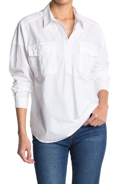 Alex Mill Oversize Pocket Popover Shirt In White