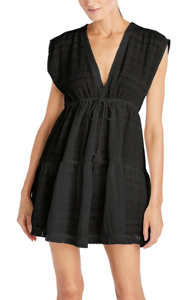 Robin Piccone Natalie Founcy Cover-up Dress In Black
