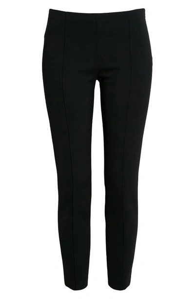 The Row Kosso Stretch Virgin Wool Slim Fit Trousers In Black