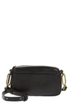 Madewell Mini The Leather Carabiner Crossbody Bag In Black