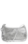 House Of Want Newbie Vegan Leather Shoulder Bag In Platinum