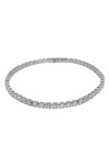 Vince Camuto Cubic Zirconia Tennis Bracelet In Silver/ Crystal