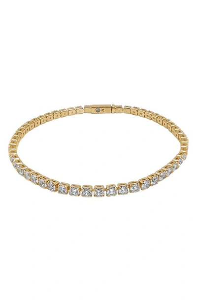 Vince Camuto Cubic Zirconia Tennis Bracelet In Gold-tone