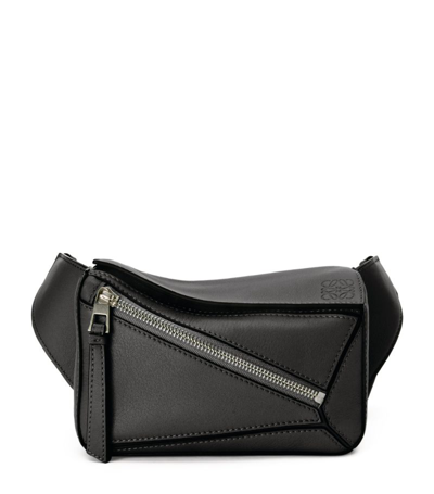 Loewe Puzzle Leather Belt Bag In Black