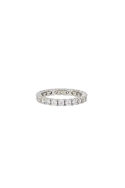 Hatton Labs White Eternity Ring In Silver