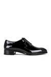 Tom Ford Elkan Patent Leather Oxford Lace-up Shoes In Black