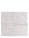 Brunello Cucinelli Silk-cashmere Blend Sequinned Scarf In Grey