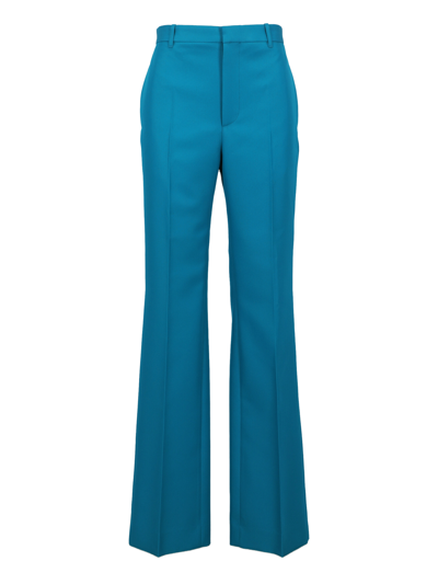 Balenciaga Blue Wide Leg Trousers