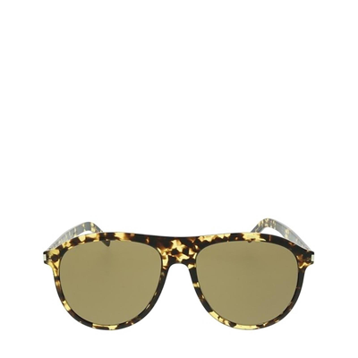 Saint Laurent Sl 432 Slim Yellow Havana Male Sunglasses - Atterley