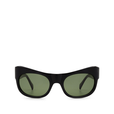 Gucci Gg0870s Square Acetate Sunglasses In Black,green