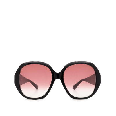 Gucci Gg0796s Black Sunglasses In Pink