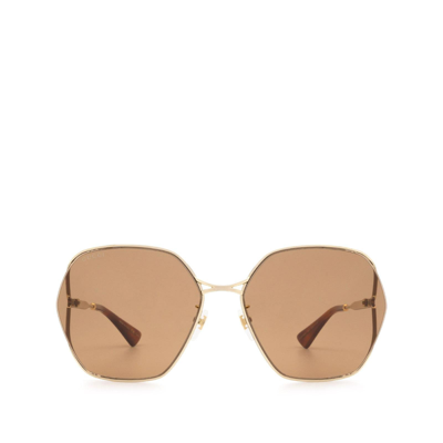Gucci Gg0818sa Gold Female Sunglasses