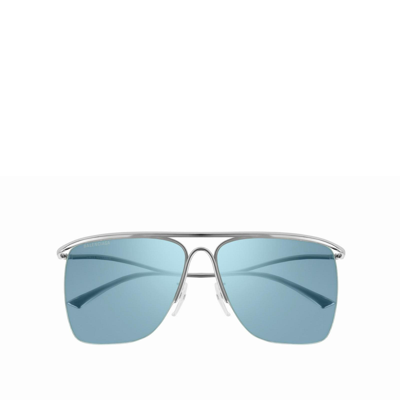 Balenciaga Bb0092s Silver Unisex Sunglasses