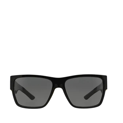 Versace Eyewear Straight Bridge Square Frame Sunglasses In Black