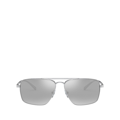 Versace Ve2216 Silver Male Sunglasses In Light Grey Mirror Silver 80