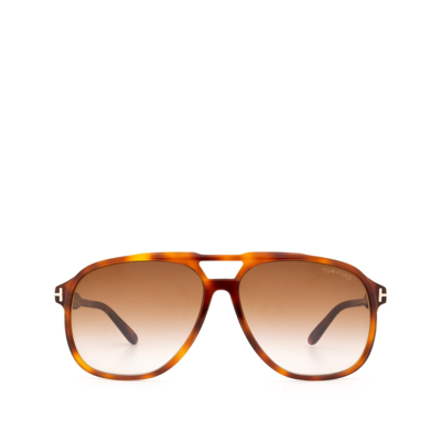 Tom Ford Ft0753 Blonde Havana Sunglasses In Brown