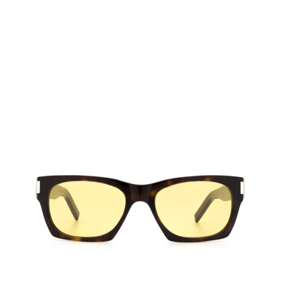 Saint Laurent Sl 402 Havana Sunglasses In Black