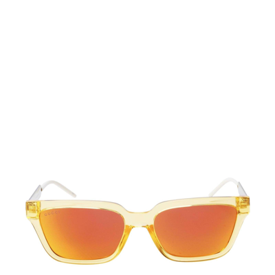 Gucci Gg0975s Transparent Orange Male Sunglasses