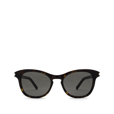 Saint Laurent Sl 356 Dark Havana Sunglasses In Grey