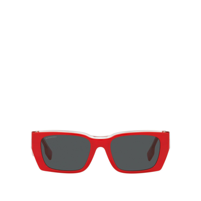 Burberry Be4336 Top Red On Transparent Female Sunglasses