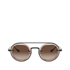 Giorgio Armani Ar6085 Matte Black / Bronze Sunglasses In Multicolor