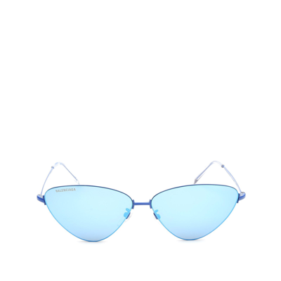 Balenciaga Bb0015s Blue Unisex Sunglasses