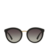 Dolce & Gabbana Womens Black Dg4268 Round-frame Acetate Sunglasses