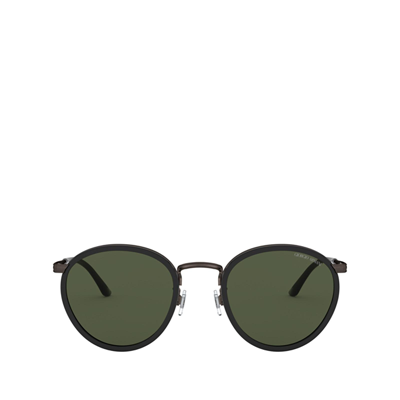 Giorgio Armani Round Tinted Sunglasses In Green