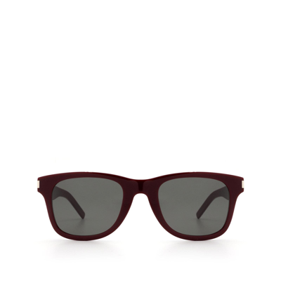 Saint Laurent Sl 51-b Slim Burgundy Sunglasses