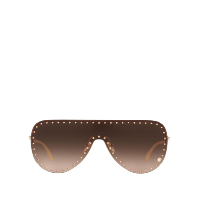 Versace Ve2230b Pale Gold Female Sunglasses In Brown / Gold