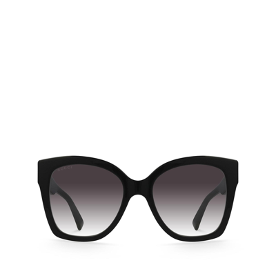 Gucci Gg0459s Acetate Cat-eye Sunglasses In Black