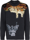 Undercover Patterned Intarsia-knit Wool Jumper In Blau