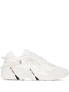 Raf Simons Cylon-21 Leather Sneakers In Weiss