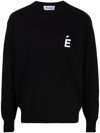 Etudes Studio Boris Monogram-intarsia Jumper In Schwarz