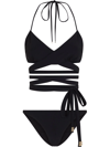 DOLCE & GABBANA WRAPAROUND HALTERNECK BIKINI