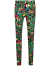 La Doublej Floral-print Stretch-jersey Leggings In Night Garden