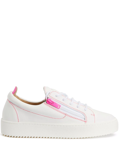 Giuseppe Zanotti Frankie Low-top Sneakers In Weiss