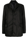 Wandering Blazer Puffer Jacket In Schwarz