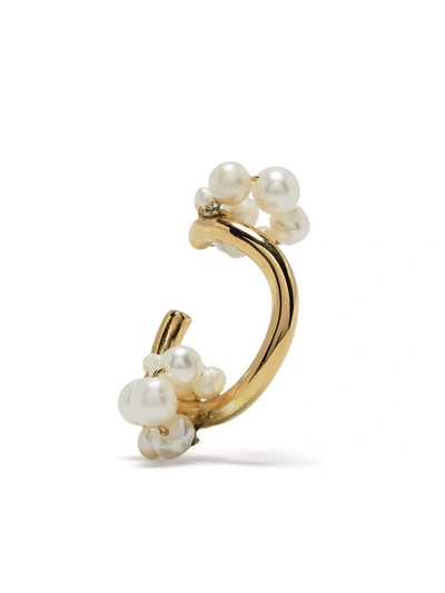 Completedworks Gold-plated Pearl Single Ear Cuff