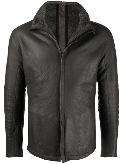 Isaac Sellam Experience Mecanique Leather Jacket In Schwarz