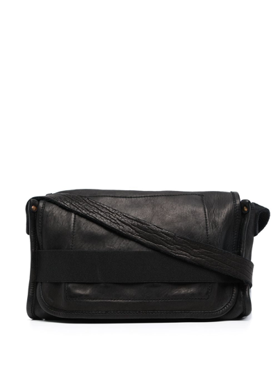 Guidi Removable-pouch Leather Messenger Bag In Schwarz