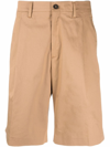 GOLDEN GOOSE PRESSED-CREASE COTTON CHINO SHORTS