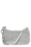 House Of Want Newbie Baguette Shoulder Bag In Diamante