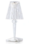 Kartell Rechargeable Battery Lamp In Crystal